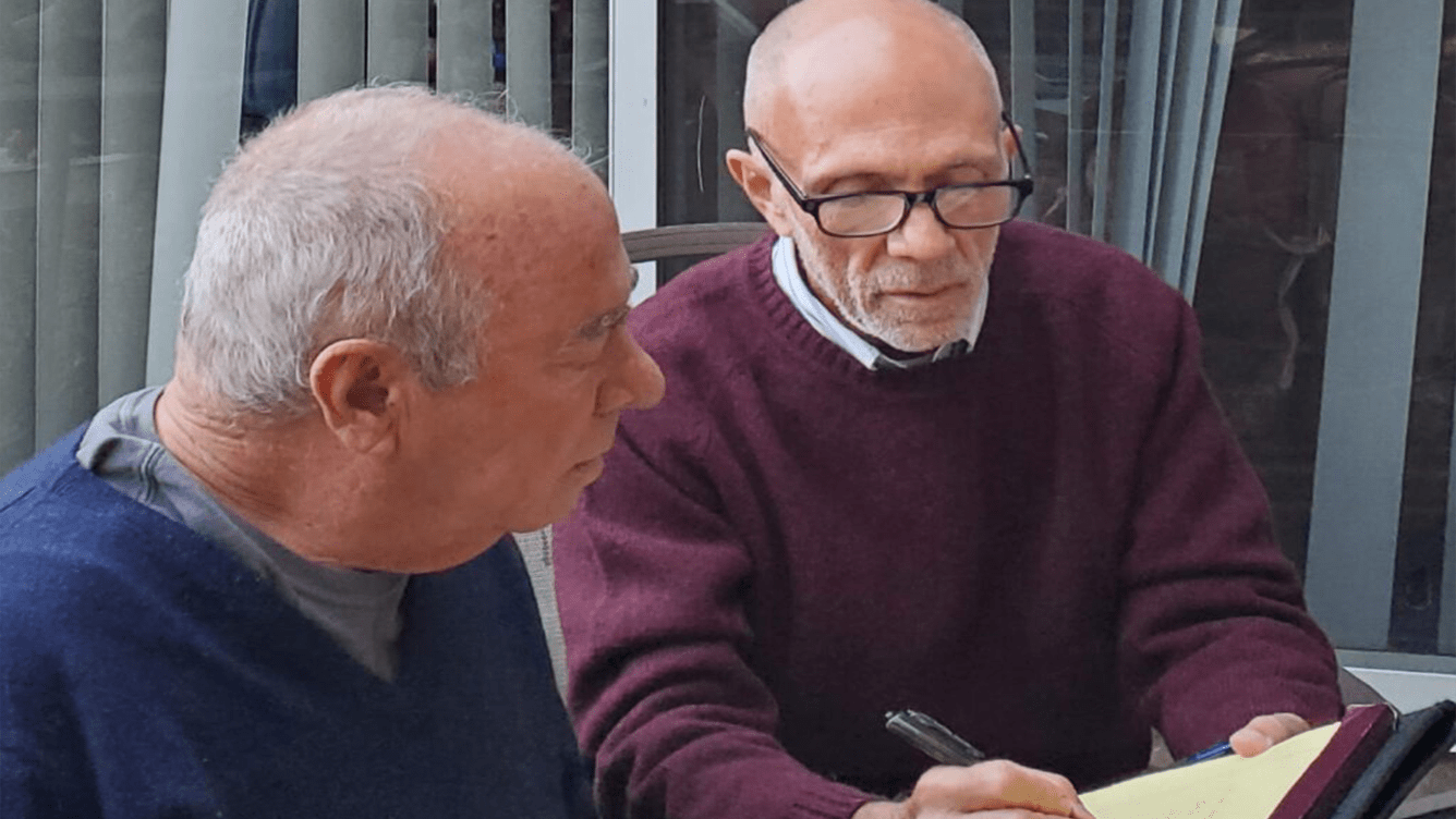 Paul R Sachs with a client